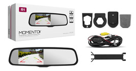 Momento R1 Car Rear View Mirror with 4.3&quot; LCD Screen Dual Camera Inputs ... - $275.99