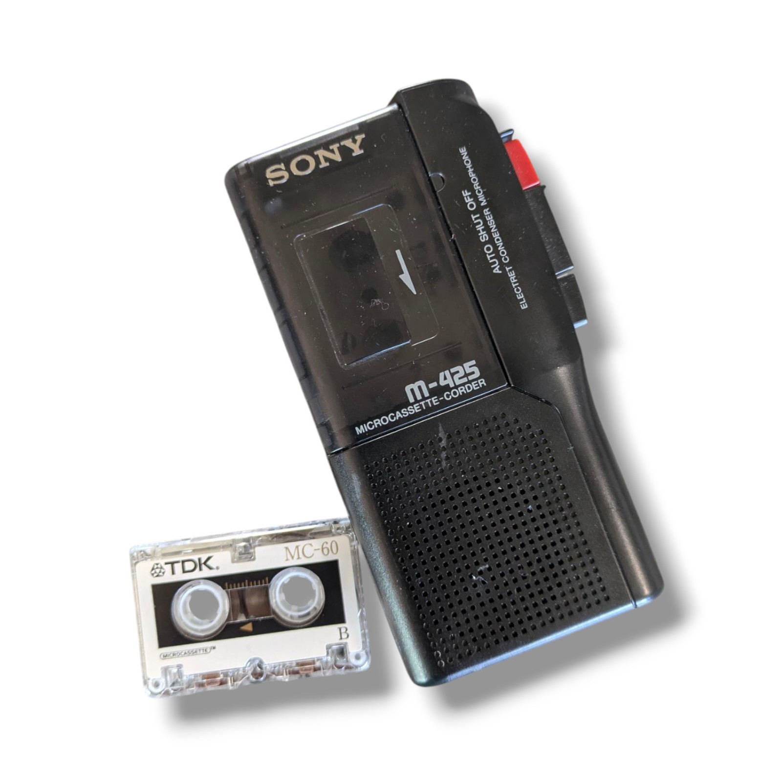 Sony M-425 Microcassette-Corder Voice Recorder W/ Tape Parts/Repair - $4.90
