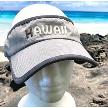 Robin Ruth Hawaii Visor Gray Hat Two Tone Golf Beach Sports Wear - £13.32 GBP