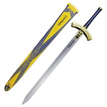 Munetoshi 45 Excalibur Avalon Stainless Steel Artoria Fate Saber Long Sword Fan - £111.71 GBP