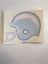 VTG San Diego Los Angeles Chargers Car Decal Blue Helmet Lightning Bolt - $10.00