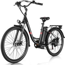 500W Electric Bike for Adults 26&#39;&#39; Mountain Bicycle Men/Women Commuting E-Bikes - £661.85 GBP