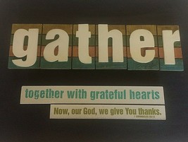 Gather Together Grateful Hearts Give God Thanks Blessings Unlimited Wall Plaques - £27.08 GBP