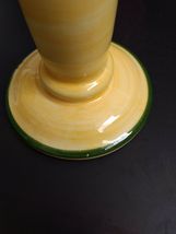 Hand Painted Ceramic Candle Holders Yellow w/ Olives -CPP Padilla Padilla Spain image 9