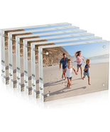 4X6 Acrylic Picture Frames 6 Pack, 20% Thicker Block, Clear Picture Frames - $1,509.88 MXN