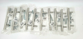 10 PACK Elements 154SS Stainless Steel Brush Satin Cabinet Door Drawer Pull - $13.00