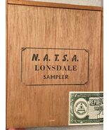 N.A.T.S.A. Lonsdale Sampler (EMPTY) Wooden Cigar Box 7.25" X 6"*Pre-Owne... - $14.99