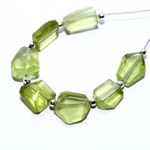 Lemon Quartz Faceted Nugget Bead Briolette Natural Loose Gemstone Making Jewelry - £6.96 GBP