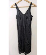 Warners Perfect Measure Black Slip Dress Size 36 #55700 Nylon/Lycra 25&quot; ... - £11.48 GBP