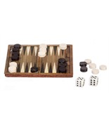 Dollhouse Miniature - Wooden Backgammon Game Set - $20.99