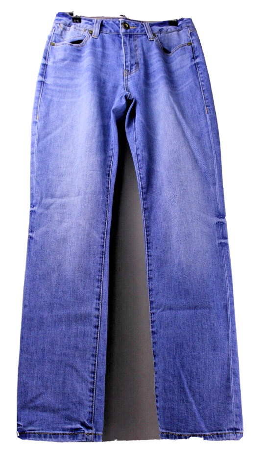 Primary image for Cabi Jeans Womens Size 4 Blue High Straight Cotton Blend 5 pocket