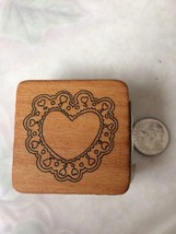 Heart Doily Rubber Stamp Comotion Retired 9998 Special Stamps 009337099985 - $10.84