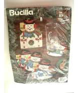  Bucilla Snowman Coasters Set of 5 Plastic Canvas Kit - 61186 - NIP Vintage - £9.59 GBP