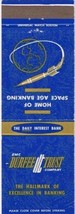 Matchbook Cover BMC Durfee Trust Company Fall River Massachusetts 235 Main 5660 - $1.97