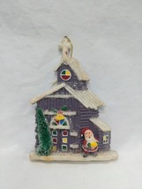 Vintage Snata Clause Outside Church Christmas Holiday Ornament 4&quot; - $221.44 MXN