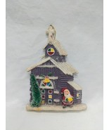 Vintage Snata Clause Outside Church Christmas Holiday Ornament 4&quot; - €10,26 EUR