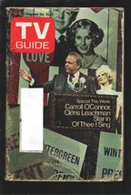 TV Guide 10/21/1972-Carroll O&#39;Connor-Cloris Leachman photo cover-St Louis edi... - £19.38 GBP