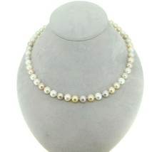 Pastel 8.55mm Freshwater Strand of Pearls Necklace with 14k Gold Clasp (#J4574) - £427.19 GBP
