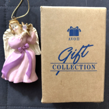 JULY - 1995 AVON Birthstone Angel Ornament Simulated Ruby Vintage Gift - $29.58