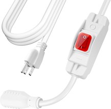 Extension Cord With Switch On/Off Waterproof Switch 10Ft No, 6 Ft, White - £33.91 GBP