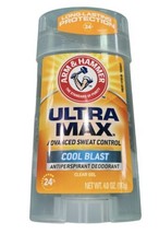 Arm &amp; Hammer UltraMax 24hr Cool Blast Gel Antiperspirant Deodorant 4 Oz New HTF - £27.94 GBP