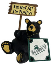 Big Sky Carvers BEARFOOTS &quot;I&#39;m Fluffy&quot; Black Bear Collection Jeff Fleming w/tag - £22.29 GBP