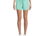 Women&#39;s Teal Cream Gym Shorts Athletic Works Soft Pockets Size 2XL 20 NEW - $6.87
