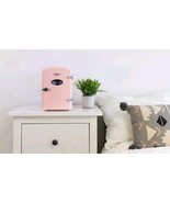 Mini Refrigerator Portable Pink KRT04-P Retro Personal Cooler 4 Liter/6 ... - $35.50