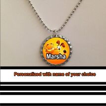 Garfield And Odie peeping custom personalized necklace with name of your... - $7.49