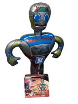 Radio Shack Controlled Robot Tandy 3 FEET 3&#39; vtg figure blow up take leader toy - £393.48 GBP