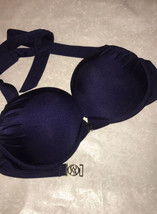 Victorias Secret 36D Add 2 Sizes Bombshell Pushup Halter Bikini Top - £60.19 GBP
