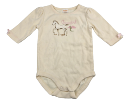 Vintage Gymboree Home On The Range Horse Pony Pink Top Bodysuit Cowgirl 3-6 - $19.79