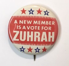 Vote for Zuhrah Shrine Temple Minneapolis, MN Pinback Button - Minnesota - $6.00