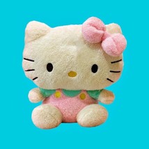 Hello Kitty Plush Stuffed Animal Soft Toy 8 Inch Pink Romper Bow TY Sanrio 2011 - £6.12 GBP