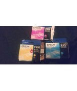 3 Epson Genuine Ink Cartridges 220XL Color Cyan/Magenta Colors *Never Used* - £25.15 GBP