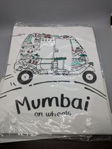 Mumbai On Wheels Tee Shirt Men&#39;s Large L The Bombay Store Diversitee Whi... - £12.70 GBP