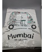 Mumbai On Wheels Tee Shirt Men&#39;s Large L The Bombay Store Diversitee Whi... - £13.13 GBP