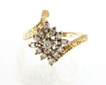 Women&#39;s Cluster ring 14kt Yellow and White Gold 370907 - $399.00