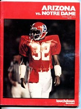 Arizona vs. Notre Dame NCAA-1980 College Football Program - £29.71 GBP