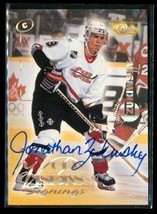 Vintage 1996 Classic Visions Autograph Hockey Card Jonathan Zukiwsky Rebels E - £11.05 GBP