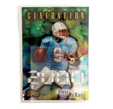 Topps Steve McNair Generation 2000 Trading Card 1998 Houston Oilers VTG BGS1 - £7.70 GBP