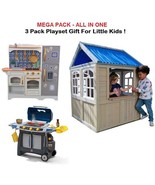 Outdoor Playhouse For Kids Toddlers Pretend Back Yard Toy Gift MEGA PACK... - £538.95 GBP