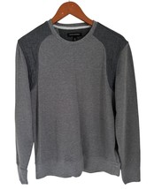 Banana Republic Sweatshirt Sweater Textured Shoulder Patch Gray - Med - $24.74