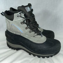 Ozark Trail Hiking Boots Womens 9 Gray Verdana Mid Top Lace Up Leather Comfort - £19.95 GBP