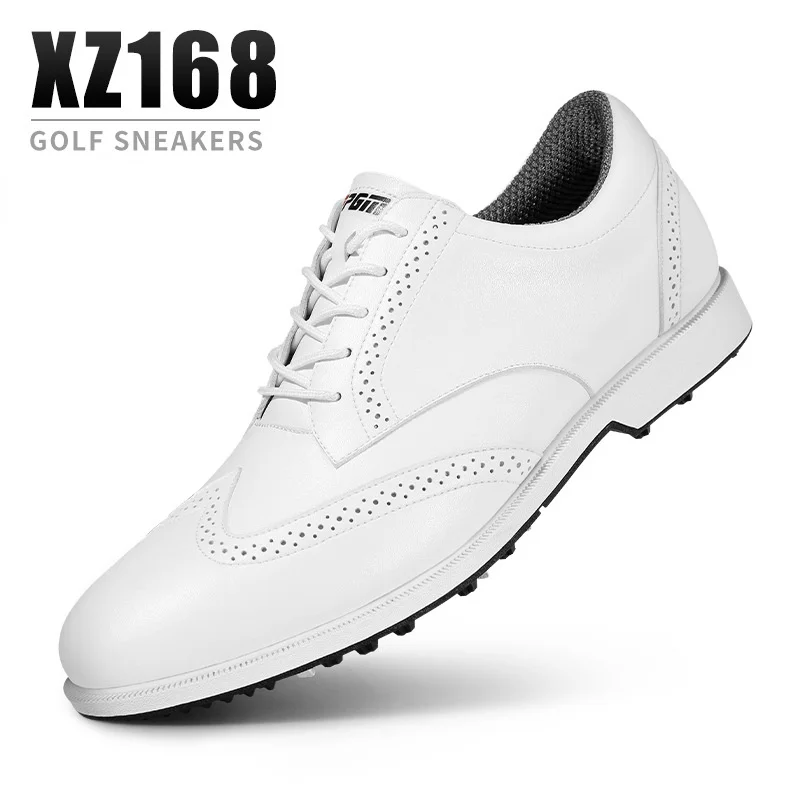 PGM Mens Golf Shoes with Spike Men&#39;s  Waterproof Anti-skid British Style Casual  - £249.99 GBP