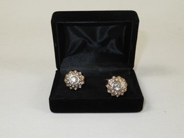 Men J.Valintin Cufflinks With Bold Stones Plated Gold Vito Rofolo V45-2 image 4