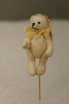 Little Gem Teddy Bears Toy Miniature Bear ANGEL Jointed Jewelry Brooch Stick Pin - £19.75 GBP