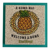 SandArt Hawaii Wall Plaque E Komo Mai Pineapple Welcome Sign Kauai - $373.63 MXN