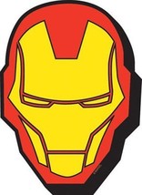 The Invincible Iron Man Head/Mask Image Chunky 3-D Die-Cut Magnet, NEW UNUSED - £4.67 GBP