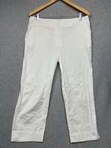 Talbots Dragonfly Embroidery Chino Crop Pants Womens Size 12 Beach Minim... - $34.88